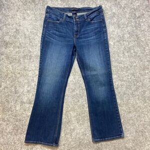 Levi's 526 Slender Boot Cut Jeans Women's 16 Blue Dark Wash Denim Pants